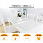 Durable Waterproof  Manteles PVC Table Cloth Transparent material for sale