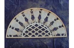 China Half Moon Outside Door Mats / Antique Personalized Metal Door Mats supplier