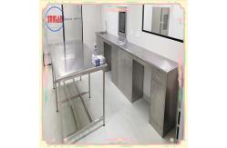 China Modern Style Stainless Steel Lab Bench with As Drawing Number of Drawers Available supplier