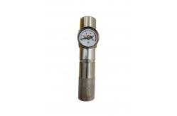 China 18/8 Cartridge Shell Aluminum Nitrogen Mini Regulator 0-60PSI Gauge supplier