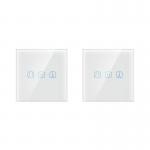 2 Gang WiFi RF Smart Switch 50Hz Remote Control Touch Curtain roller shutter Blinds Switch for sale