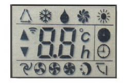 China Transflective Glass HTN LCD Display Panel Positive Segment For Washing Machine supplier