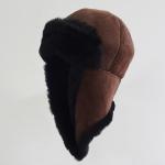 High quality Russian warm sheepskin shearling fur winter hat for sale