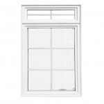 82mm Outswing Casement Windows Vinyl Crank Out Windows US Standard for sale