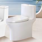 Bathroom One Piece Siphonic Washdown Toilet Rimless Ada Cupc CE Approved for sale