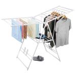Portable White Folding Drying Clothes Rack Stainless Steel for sale