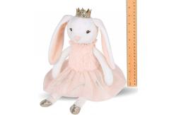China Shiny Crown Long Ears Pink Rabbit Plush Toy In Short Skirt supplier