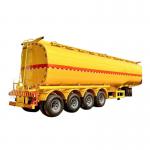 4 Axle 50000L Palm Oil Semi Tanker Trailer Q235 Carbon Steel Tank Body Material for sale