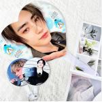 Japanese Korean Idol Group DIY Fan Concert Production Plastic Love King Surrounding Stars Design Fan for sale
