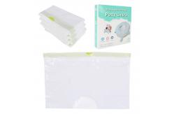 China White LDPE Plastic Portable Travel Universal Potty Chair Liners With Drawstring supplier