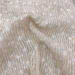 145cm Polyester Embossed Jacquard Fabric Embroidered Crinkled Crepe Fabric