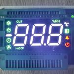 Custom Multicolour Triple Digit 7 Segment LED Display with minus sign common anode for Refrigerator for sale
