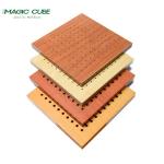 Black Fireproof Tissue Melamine Finish Wall Acoustic Panel for Steel Keel Installation for sale