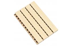 China 18mm Thickness Wooden Sound Absorption Wall Panel Black Felt Back Finish supplier