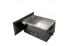China Black Titanium 22 Liter Ultrasonic Cleaner 480W Ultrasonic Cleaning Unit Multi Frequency Adjustable supplier