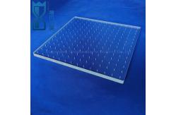 China CNC Machining Of High Precision Fused Quartz Perforated Quartz Glass Sheets supplier