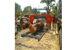China Round Log Cutting band saw mill , portable horizontal band sawmills machine supplier