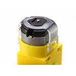 Yellow DC Gear Motor 3V - 6V For Intelligent Car TT Robot Bi - Directions Rotation for sale