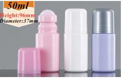 China Antiperspirant Plastic Roll On Bottle HDPE Roll Up Deodorant Containers supplier