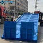 Steel Bars Large Load Capacity Conventional  Blue Hydraulic Dock Ramp In Warehouse And Factory for sale