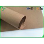 Grade AAA Kraft Brown Paper Roll , Test Liner Paper For Making Corrugated Box for sale