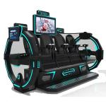 Super vr egg chair 2 / 3 / 4 seat multiplayer 9D VR All In One vr roller coaster game vr simulator machine for sale