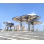 316L Stainless Steel Large Outdoor Garden Statues 3M Height Abstract Style for sale