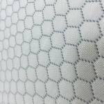 Hexagonal Air Layer Lightweight Polyester Fabric Plain Style 350GSM Weight