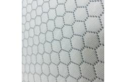 China Hexagonal Air Layer Lightweight Polyester Fabric Plain Style 350GSM Weight supplier