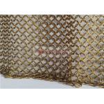 12mm Metal Ring Mesh Curtain Easy To Install For Hotel Decoration for sale