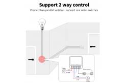 China Tuya 10A 16A Wifi Switch Smart Breaker Module APP Remote Control Switch supplier