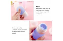 China Screen Printing Reusable 80Ml Small Silicone Travel Bottles supplier
