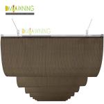 Wave Roof retractable shade pergola Ceiling Awning Shade Fabric Retractable Pergola Canopy