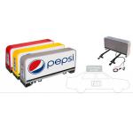Waterproof Car LED Sign Display , Outdoor Full Color Taxi Roof Screen Double Side for sale