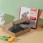 Food Packaging Folding Carton Pizza Box Factory Production Customized Logo Paper Pizza Box for sale
