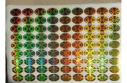 China Round Circle Security Hologram Sticker Permanent Adhesive Waterproof supplier