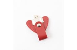 China OEM Leather USB Drive With Encryption Customized Color supplier