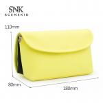 Korean Beautiful Personalized Pure Color Blank Brushes Cosmetic Bag for sale