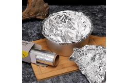 China Silver Food Grade Aluminum Roll Foil Customized Odorless For Catering supplier