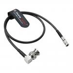 Alvin's Cables Micro BNC to BNC Cable 12G-SDI High Speed 4K UHD Video Coaxial Cable, Right Angle BNC 75 Ohm Ultra-Slim for Blackmagic Video Assist 5 Monitor,50CM|19.7inches for sale