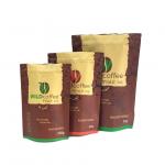 250g 500g 1kg Matte Finish Foil Lined Stand Up Zipper Packaging Bag For Coffee Packaging for sale