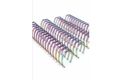 China Electroplated Metal Double Wire Loop For Binding Notebook supplier