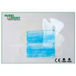 Blue Disposable Earloop Face Mask / Safety Mouth Mask For Hospitals , ISO Standard for sale