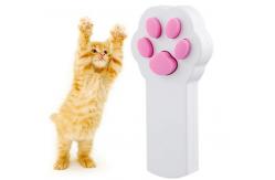China Paw Shaped 3 In 1 Interactive Red Laser Cat Toy With Lanyard supplier