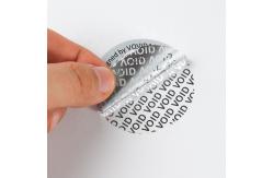 China Customized Plastic Tamper Evident Labels Packaging Shape Options supplier