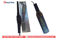 China Adjustable Sensitivity Hand Wand Metal Detector Portable 9V Battery Operated supplier