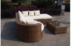 China Home Lounge Sofa With Pillow , Synthetic Rattan Sleeper Sofa Bed supplier