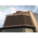 Full color outdoor P 6 LED billboard simple iron steel panel fixed installation on the wall for sale