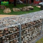 75*75mm Hole Size Galvanized Welded Gabion Box With Stones For Garden for sale