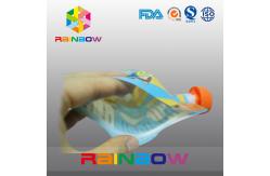 China Stand Up Reusable Baby Food Spout Pouch Packaging with Zipper On The Top supplier